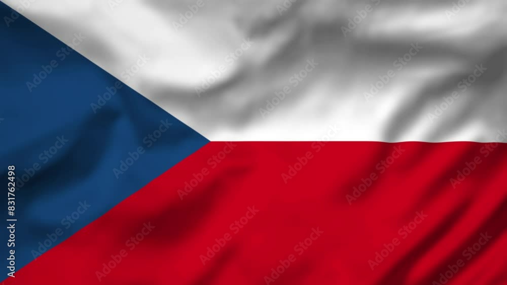 The Czech Republic Flag waving in the wind, National Flag background video, High Speed Full HD 4K The Czech Republic Flag waving in the wind, National Flag background video, High Speed Full HD 4K