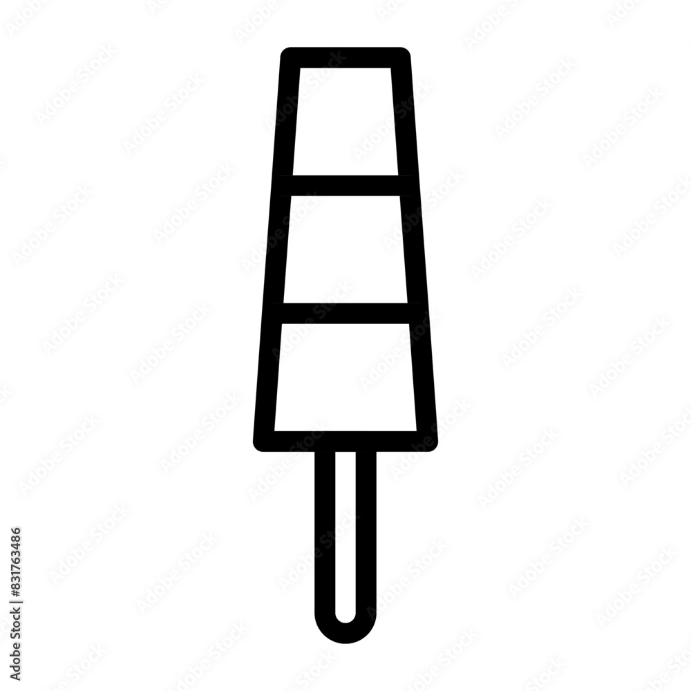 popsicle icon, sign, symbol in line style. Vector illustration popsicle icon, sign, symbol in line style. Vector illustration