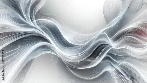 HD Abstract Black and White Lines - Seamless Loop Motion Graphics photo