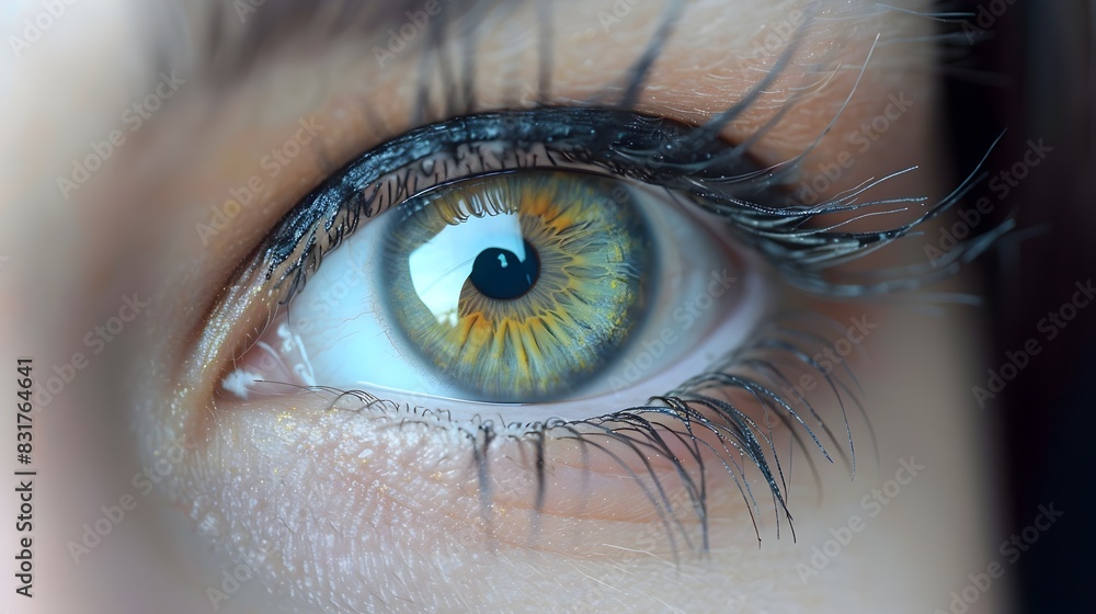 Fototapeta premium Intimate Gaze A Study of European Identity Through CloseUp Human Eyes