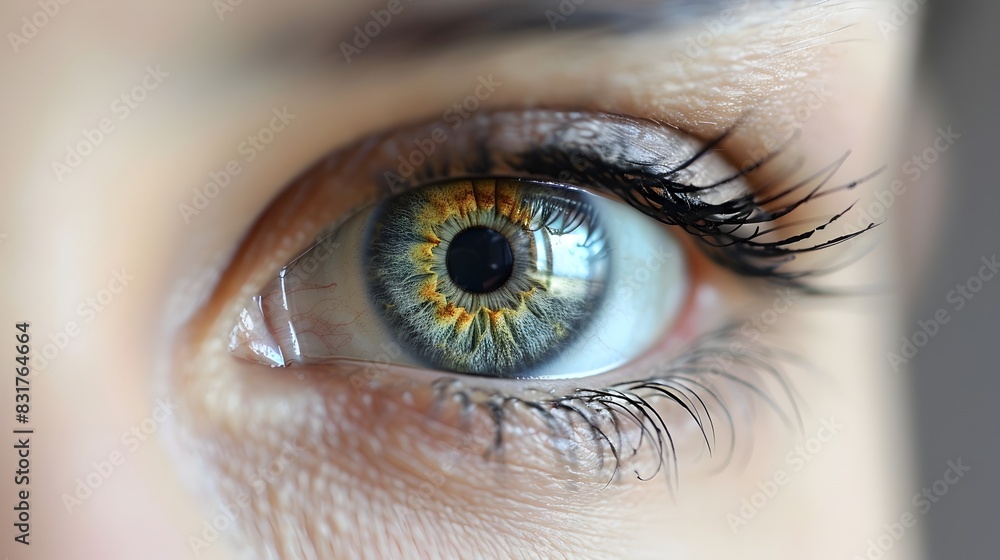 Fototapeta premium Intimate Gaze A Europeans Focused Examination