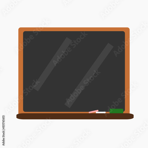 blackboard with chalk cartoon
