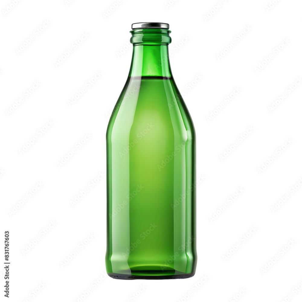 Green beer bottle isolated on transparent background png psd Green beer bottle isolated on transparent background png psd