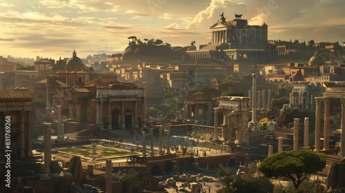 The Roman Forum, once the heart of ancient Rome, is a sprawling archaeological site filled with temples, basilicas,