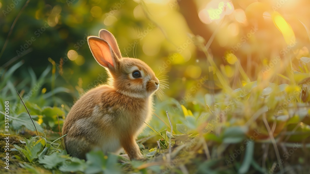 Fototapeta premium a cinematic and Dramatic portrait image for rabbit