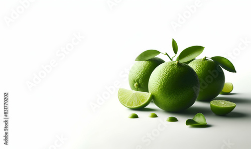 Wallpaper Mural Ai generated Illustration of 3d lime isolated on white background, generative ai

 Torontodigital.ca