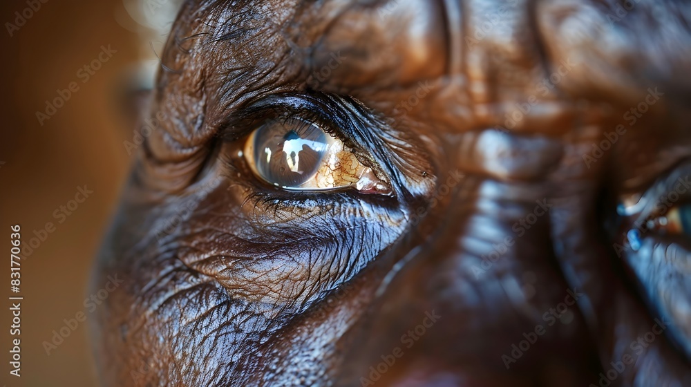 Wise Elder from Kenya A Portrait of Age and Insight Wise Elder from Kenya A Portrait of Age and Insight