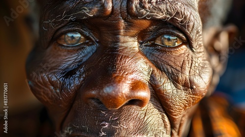 Wise Elder from Kenya A Study of Age and Insight photo