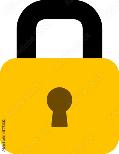 YELLOW lock icon