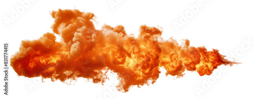 火炎放射エフェクト、背景透過
