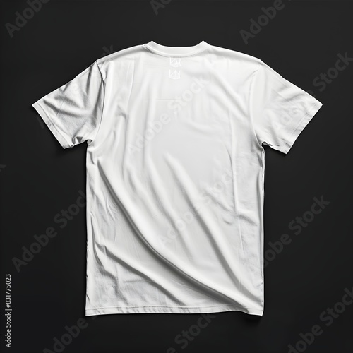 Plain White t shirt, Mock up Shirt, on black background, banner, HD, Fashion