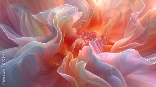 Flowing Elegance: Tulip's extreme macro, showcasing the graceful fluidity of its form.
