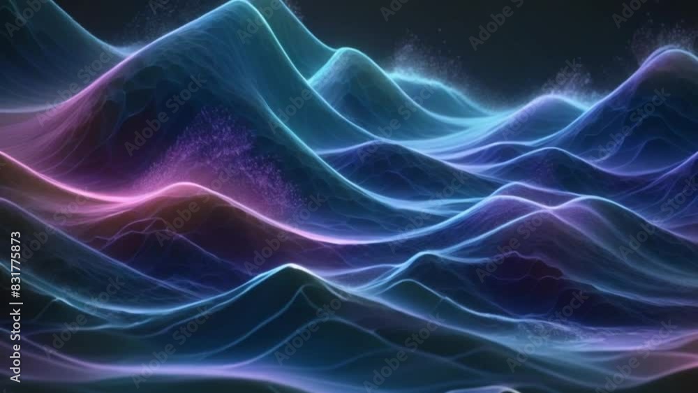 optics that form waves like smoke against the dark background of the footage optics that form waves like smoke against the dark background of the footage