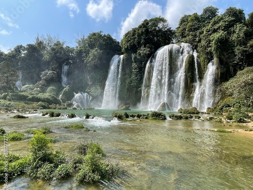 waterfall in the boundary between Vietnam and China