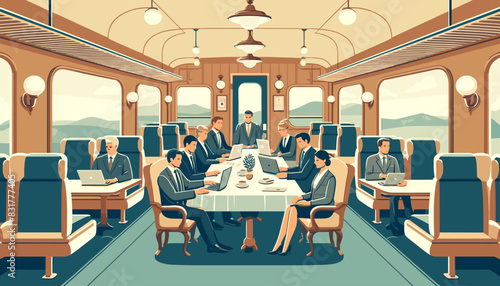 Concept vector illustration of business situation.