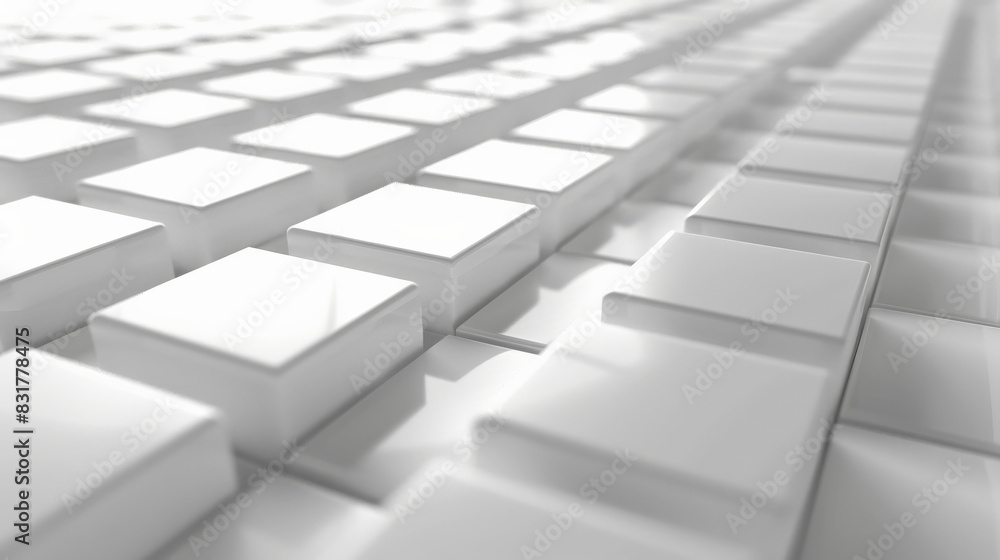 Precision in White: 3D Grid Structure Illuminated with Soft Light Precision in White: 3D Grid Structure Illuminated with Soft Light