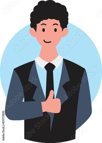 People portraits of businessmen and businesswomen, men and women face avatars isolated , flat vector illustration