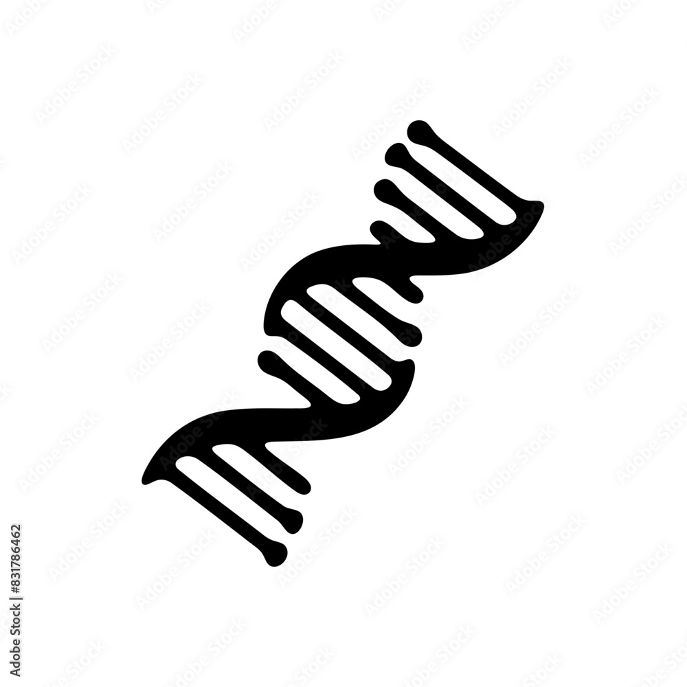Twisted DNA vector A clever concept of genetics transfer. Simple graphic design Twisted DNA vector A clever concept of genetics transfer. Simple graphic design