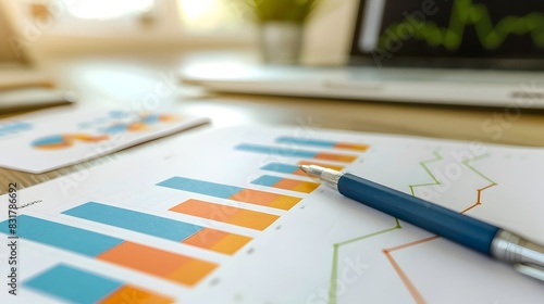 Comprehensive Business Market Chart with Detailed Data and Growth Diagram for Successful Financial Investment Tracking © yelosole