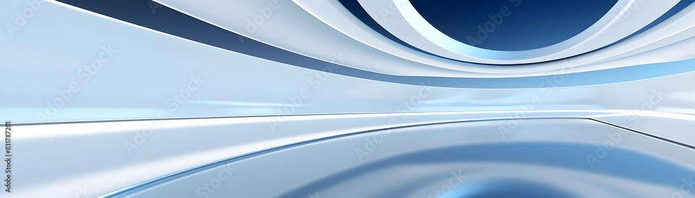 Futuristic Architectural Backdrop with Sleek Curves and Minimalist Elegance Futuristic Architectural Backdrop with Sleek Curves and Minimalist Elegance