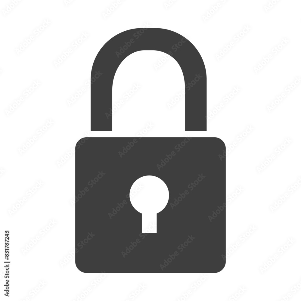 Padlock icon design. Privacy Symbol. Simple Security Lock Padlock icon design. Privacy Symbol. Simple Security Lock