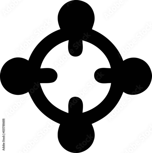 Minimalist Black and White Cross, A Symbol of Christian Faith