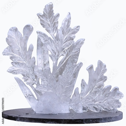 crystals on white background