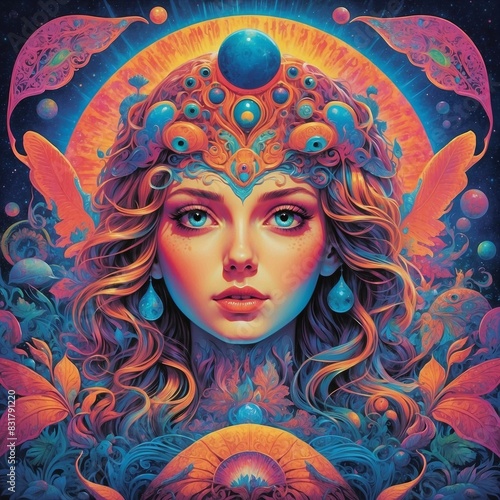 portrait of the girl in a mask