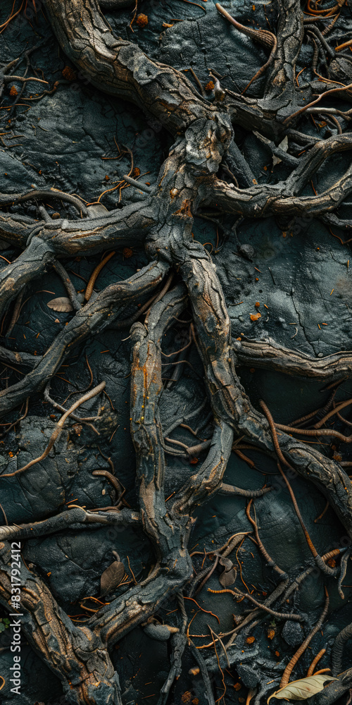 Texture Of Gloomy Tree Roots On A Dark Background For Wallpaper Created Using Artificial Intelligence Texture Of Gloomy Tree Roots On A Dark Background For Wallpaper Created Using Artificial Intelligence