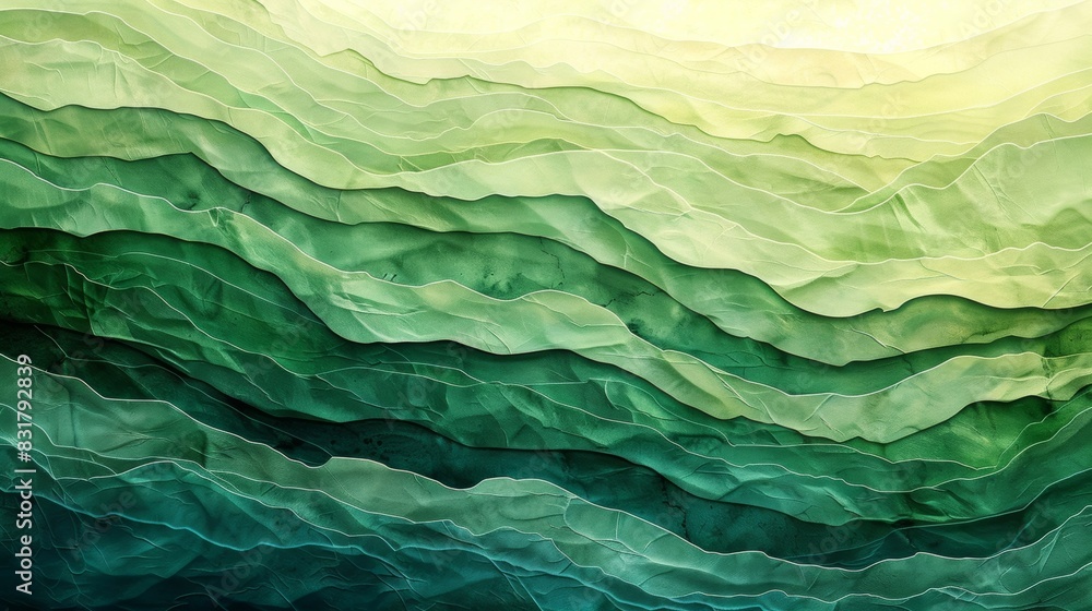 Fototapeta premium Green Ombre Pattern