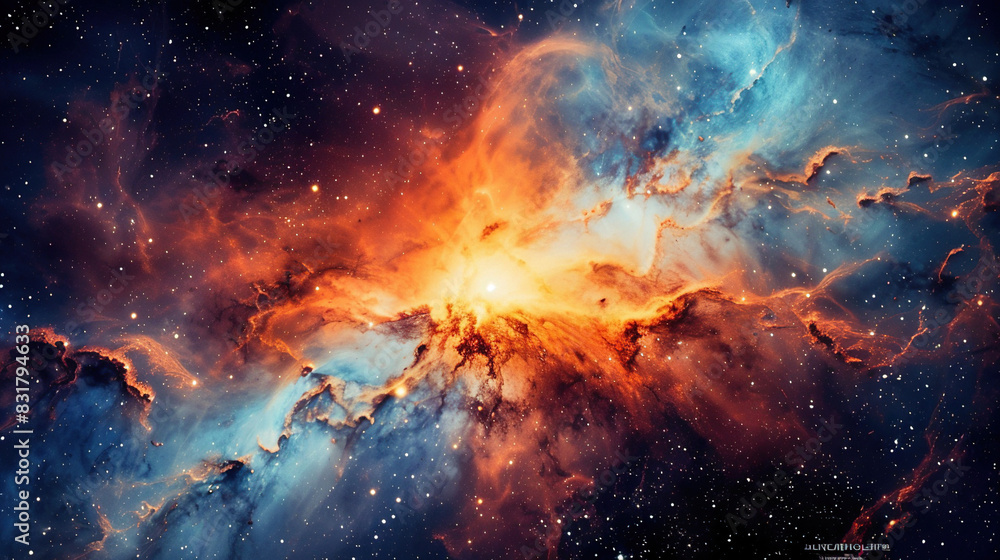 Starry Galaxy Background: Mystic Cosmos Starry Galaxy Background: Mystic Cosmos