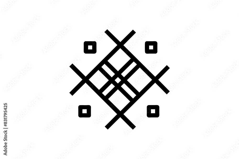 tic tac toe game silhouette vector illustration tic tac toe game silhouette vector illustration
