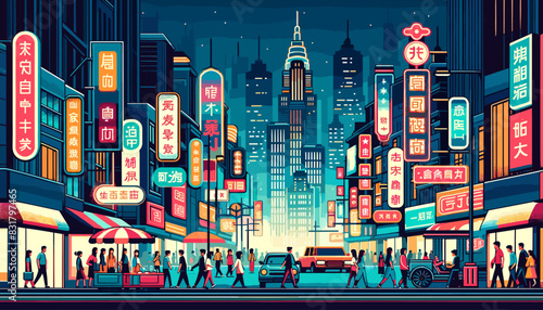 Concept vector illustration of business situation.