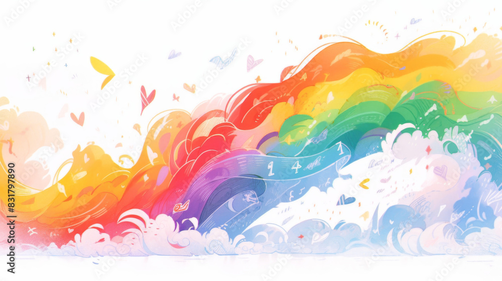 Pride background, Rainbow color Celebrating Pride and Cultural Diversity Pride background, Rainbow color Celebrating Pride and Cultural Diversity