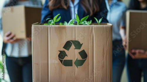 Teamwork to recycle for environmental sustainability
