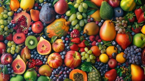 Fruits background healthy eating, dieting concept