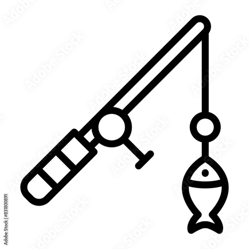 FishingVector Line Icon Design