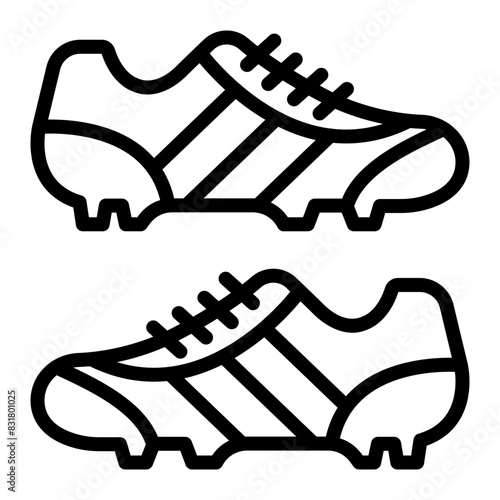 Soccer BootsVector Line Icon Design