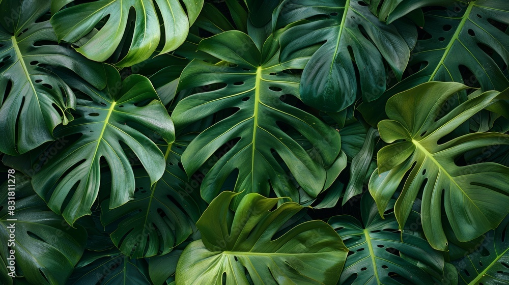 Fototapeta premium Monstera Leaf Pattern