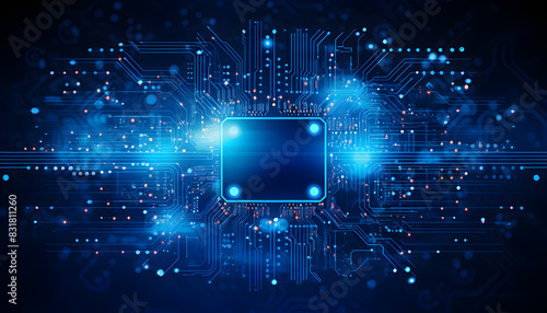 Digitally generated background image perfectly usable for all kinds of topics related to computers Virtual Realm: Digitally Created Background for Computer Subjects photo