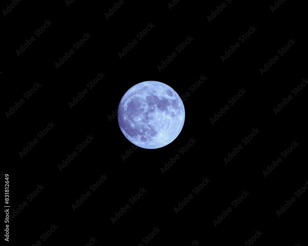Obraz premium full blue moon in the night