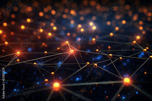 Wallpaper Mural Data Flow with Neural Network Designs Generative AI Torontodigital.ca