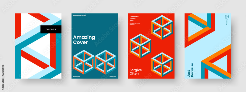 Geometric Flyer Design. Abstract Background Layout. Isolated Book Cover Template. Poster. Business Presentation. Brochure. Report. Banner. Handbill. Advertising. Brand Identity. Leaflet. Pamphlet