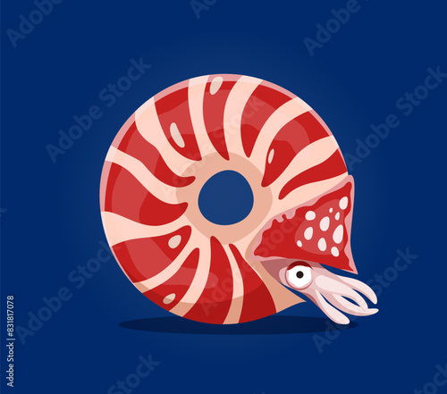 Sea animals in underwater font, letter Q as cuttlefish cartoon character, vector undersea alphabet. Sea animals font and ocean ABC typeface of funny cuttlefish in shape of letter Q for undersea type