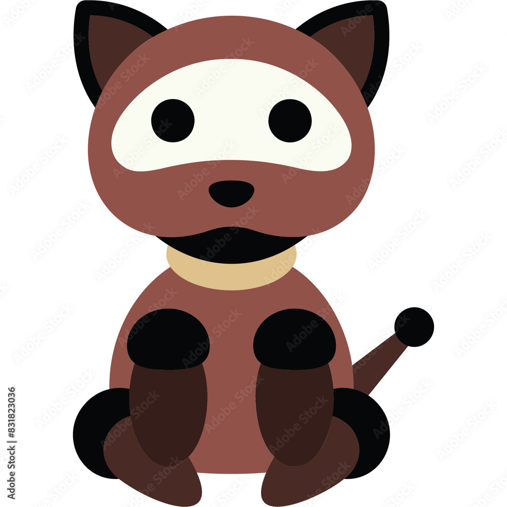 Naklejka premium Robotic Dog Illustration