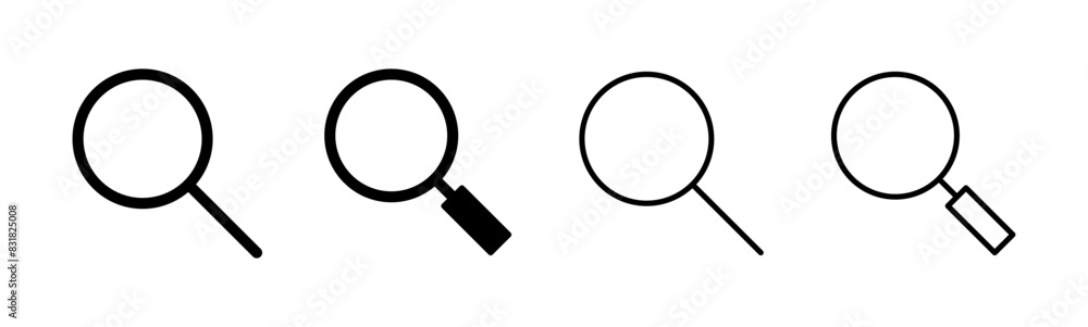 Search icon set. search magnifying glass icon Search icon set. search magnifying glass icon