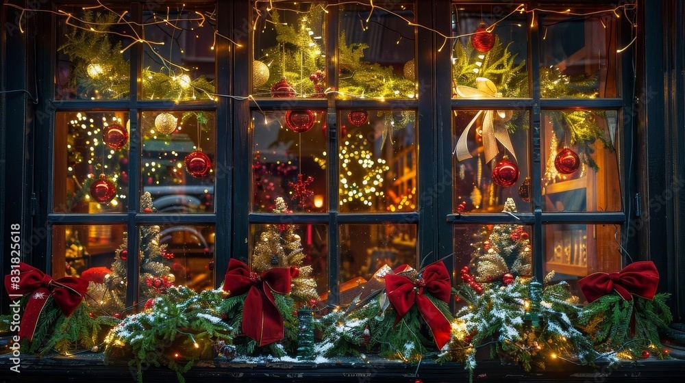 Festive window decorations, Festive window decorations,