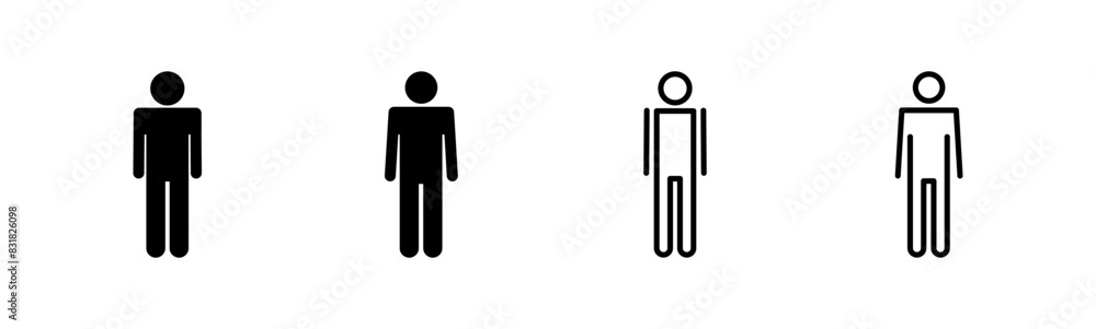 © AAVAA - Man icon set. male icon vector. human symbol