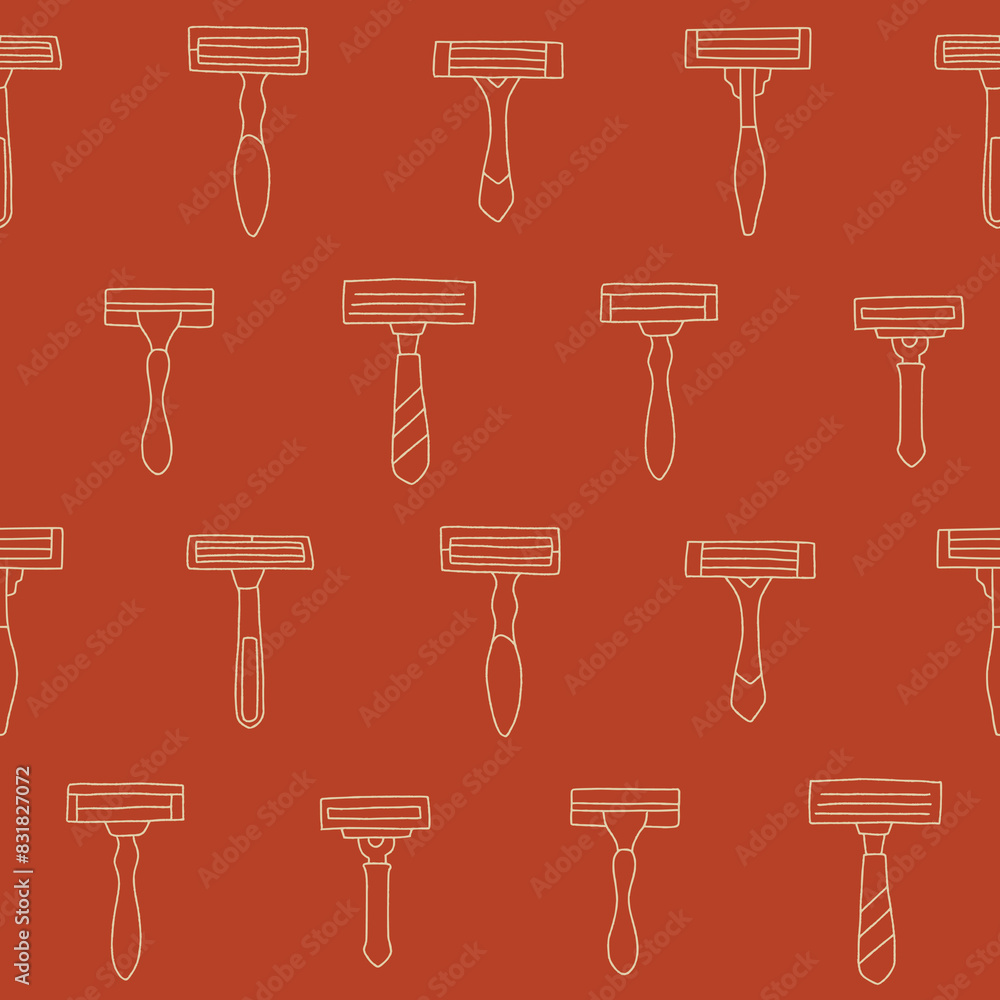 Outline Collection of Razor Seamless Pattern Vector illustration for Print, Wallpaper, Decoration. Outline Collection of Razor Seamless Pattern Vector illustration for Print, Wallpaper, Decoration.