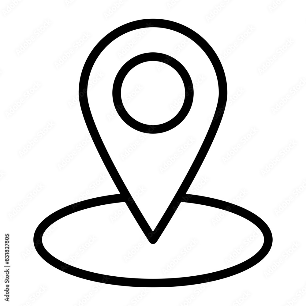 Location Vector Line Icon Design Location Vector Line Icon Design